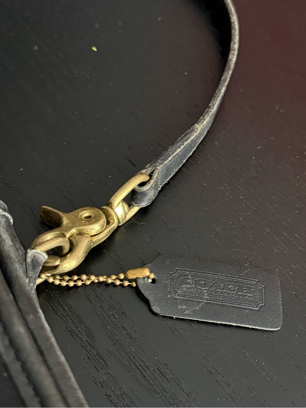 Vintage Coach Black Station Bag - Picture 6 of 11
